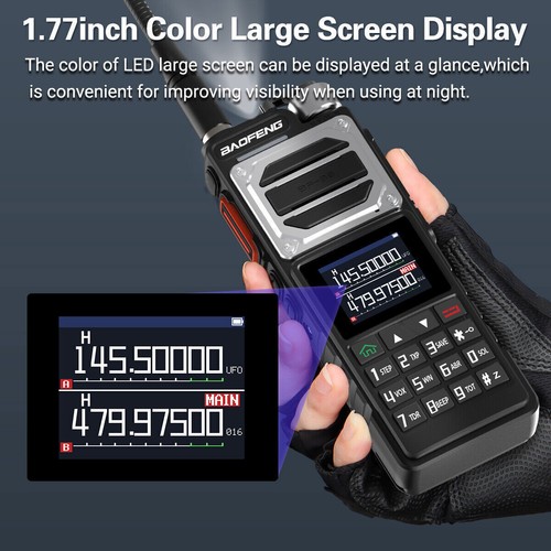  Baofeng UV-25 Walkie Talkie Long Range Tri-Power Vox Two Way Ham Radio&Cable 1X - Picture 3 of 14