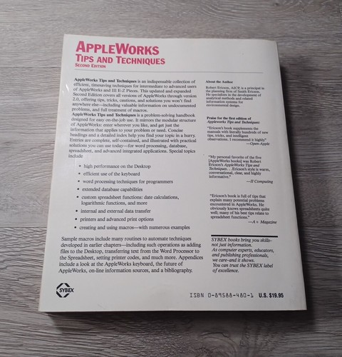 Libro de Consejos y Técnicas AppleWorks 2.0 Segunda Edición 1987 De Colección - Imagen 6 de 6