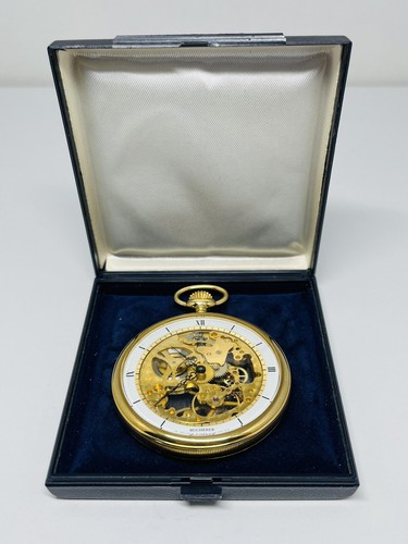 Vintage Bucherer Skelett Taschenuhr 17 Jewels Incabloc Swiss Made - Bild 13 von 19