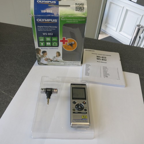 Olympus WS-852 Multifunktions-Diktiergerät - MP3 USB, 1040 Std. Meeting, Reports