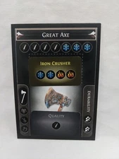 Path Of Exile Exilecon Great Axe Iron Crusher Rare Trading Card