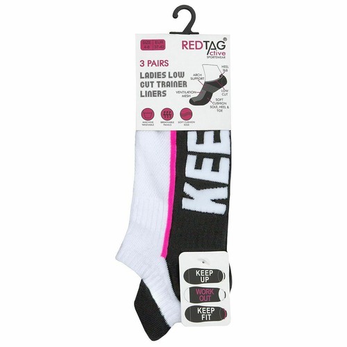 Ladies 3 Pack Low Cut Trainer Liner Socks Quarter Ankle Short Work Out Sport Gym - Picture 6 of 7