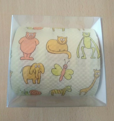 CARTA IGIENICA colorata con disegni simpatici - varie fantasie ANIMALI, CUORI.. - Foto 13 di 13