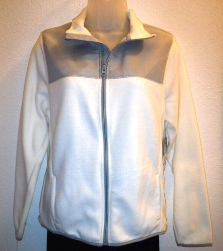 PONY Women's NWT small ivory full zip all weather lightweight fleece jacket