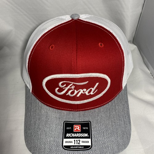 Ford Hat, Ford Vintage Trucker Hat, Ford Logo Patch on Mid-Crown Richardson 112 - Picture 4 of 9