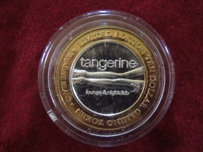 TREASURE ISLAND LAS VEGAS LIMITED EDITION $10 GAMING TOKEN .999