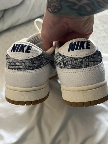 Nike Dunk Low Washed Denim Uk 9 - Picture 3 of 6