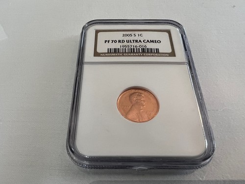 2005-S LINCOLN CENT NGC PF70 ULTRA CAMEO BROWN LABEL "TOP POP NGC VALUE $80" - Picture 2 of 4