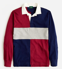 New J.Crew Rugby Long Sleeve Shirt Colorblock Size Large Or X-Large 98
