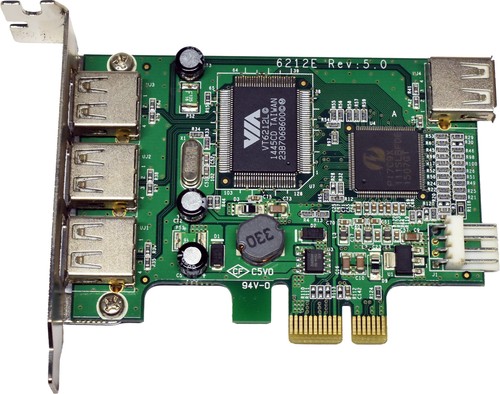 StarTech PEXUSB4DP 6212E 4-Port USB PCIe x1 Interface Card LP - Afbeelding 3 van 6