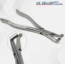 GERMAN DENTAL TOOTH SURGERY EXTRACTING FORCEPS #222 SERRATED ANGLED BEAKS