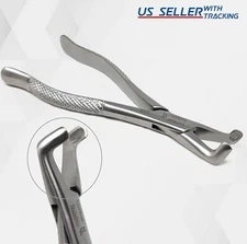 GERMAN DENTAL TOOTH SURGERY EXTRACTING FORCEPS #222 SERRATED ANGLED BEAKS