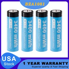 4PCS 1.5V AA AAA Li-ion Lithium ion Rechargeable Batteries 1100 / 3400mwh + Case