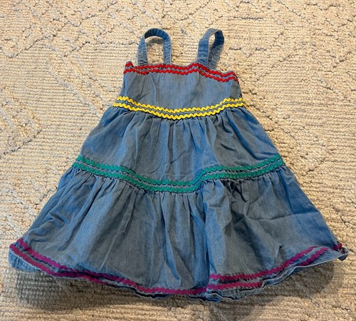 Girl's HANNA ANDERSSON Size 100 (4) Blue ChambrayDress