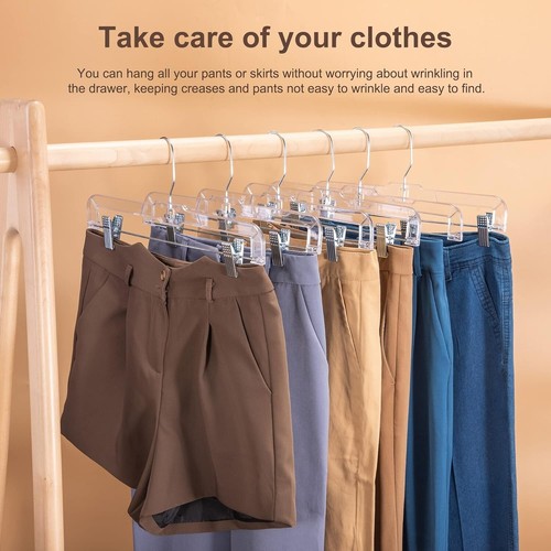 Space Saving 50-Pack Adjustable Clip Hangers for Organizing Clothes Effortlessly - Picture 4 of 11