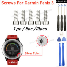 For Garmin Fenix 3 Smart Watch Metal Silver Screws Set Repair Replacement Parts