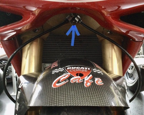 Ducati Bremsschlauch Haltebügel vorne 748RS 916 Racing 996RS 998RS NEU - Bild 3 von 5