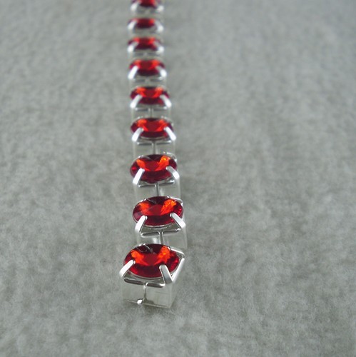 Fashion SS40 resin crystal 8mm rhinestone close silver chain costume Appliqu - Imagen 18 de 36