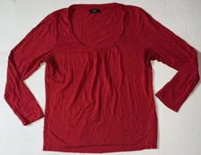 Preowned- Talbots Long Sleeve Scoop Neck Shirt Womens (Size PM)