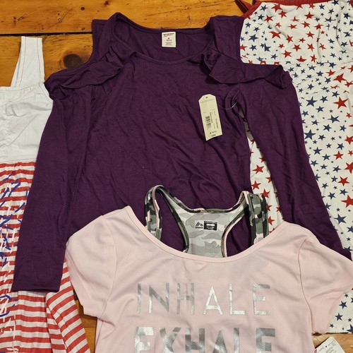 Lot of 6 Girls Clothes Size 10 and 10/12 Multi Brand Dresses TShirt Top GUC - Picture 3 of 7