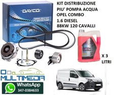 KIT DISTRIBUZIONE E POMPA ACQUA OPEL COMBO 1.6 DIESEL 88 KW 120 CAVALLI
