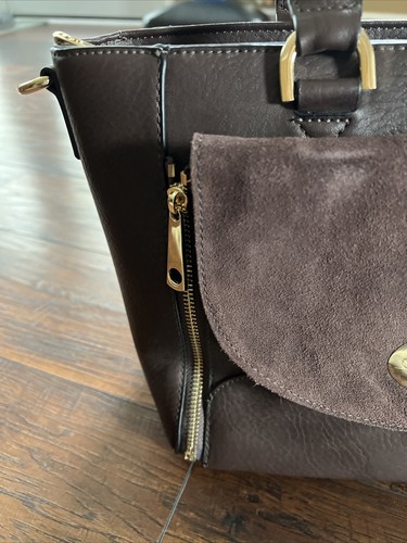 Simply Noelle Brown Two In One Handbag/Removable Crossbody~New - Picture 3 of 5