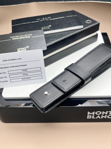 MONTBLANC Siena 2 -er Etui Leder paßt für Kugelschreiber Füller ID14309 Full Set - Bild 2 von 5