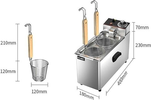 Commercial Electric Pasta Cooker, 2 Holes Noodle Cooking Machine - Picture 4 of 5