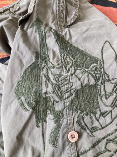 Maharishi Khaki Embroidered Reworked Futura 2000 Pointman Snopant Size S-M 10-12 - Picture 14 of 24