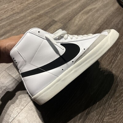 Nike Blazer Mid '77 White Black BQ6806-100 Men Sz 9.5 | eBay