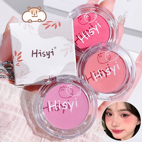 Powder Blusher Monochrome Powder Blusher Eye-shadow Highlight Long Lasting ↑ - Picture 8 of 16