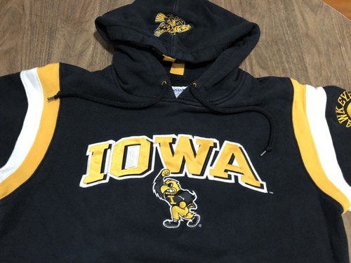 University Of Iowa Hawkeyes Small Black Champion Hoodie Sweatshirt  - Picture 3 of 11