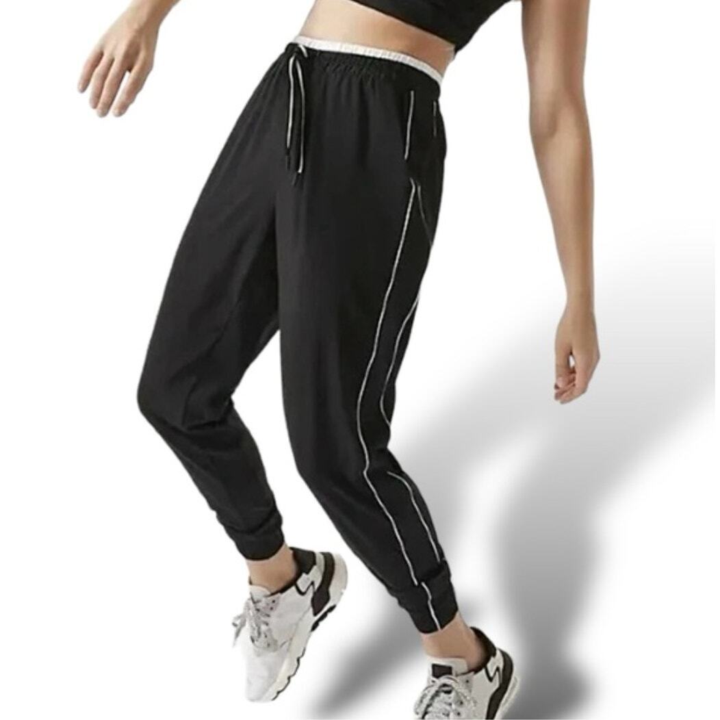 ATHLETA Brooklyn Joggers Colorblock White Trim Bl… - image 1