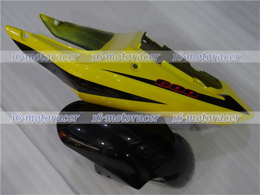 Fairing Black Yellow White Fit for 01-03 GSXR 600/750 K1 Injection Plastic n#140 image