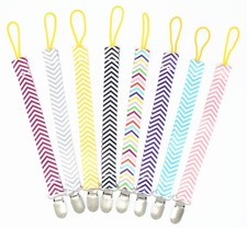 Baby Infant Pacifier Clips, Dummy Soother Strap Holder, Teething toy holder