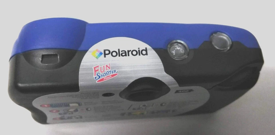 Polaroid Fun Shooter 400 ASA/ISO 27 exposure flash camera EXP 10/2009 - Image 4 of 4