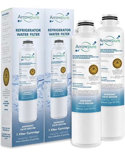 Samsung Arrowpure Refrigerator Filters, DA29-00020B, Set of Two (2). NEW Sealed - Picture 1 of 9