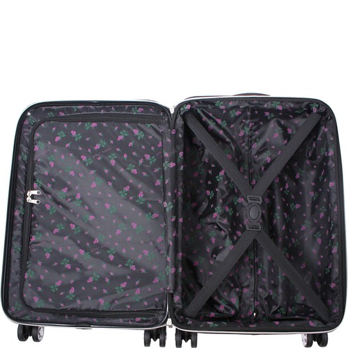 BETSEY JOHNSON 26 IN HARTSIDE SPINNER KOFFER GEPÄCKSTREIFEN ROSEN PUNKTE NEU MIT ETIKETT - Bild 2 von 10