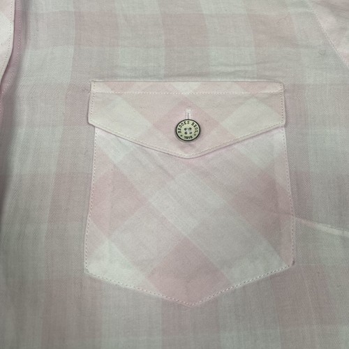 Camisa BROOKS BROTHERS Mujer UK 10 US 4 Rosa Blanco Cuadros Manga Larga EE. UU. - Imagen 7 de 15