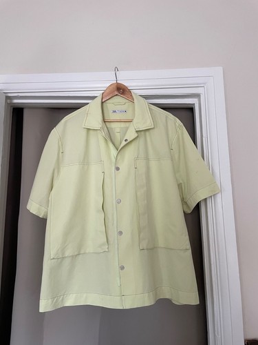Mens Zara Shirt XL poppers pockets XL - Picture 5 of 9
