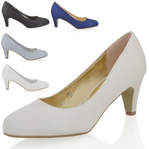 Da Donna Tacco Basso RASO Signore NUZIALI DA SERA PARTY Slip On Dcollet Da Donna Tacco Basso RASO Signore NUZIALI DA SERA PARTY Slip On Dcollet