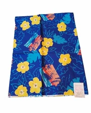 vintage 50s Tropical Cruise Boat terminal fabrics Famous Maker cotton 44"x 84"