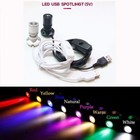USB Mini LED Spotlight 1W DC5V Surface Mounted For Display Cabinet Showcase