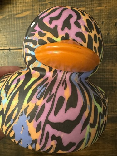 6in Large Rubber Duck Stripes Spots Mixed variety pink purple for Jeeps Cruises - Picture 3 of 5