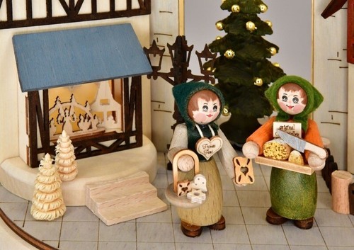 Hauspyramide Markt RATAGS Erzgebirge LED Fachwerk Weihnachten Deko Handarbeit - Bild 4 von 5