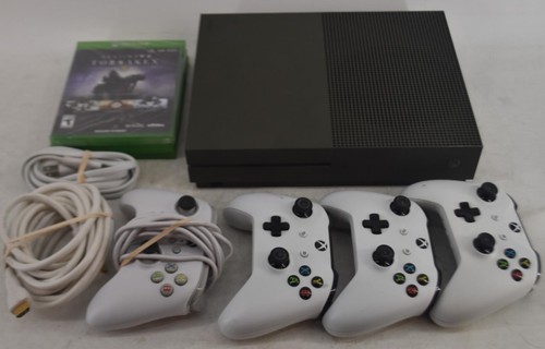 Xbox One S Bundle w/Accessories/4 Controllers & (3) Games Tested/Works (S2214G)