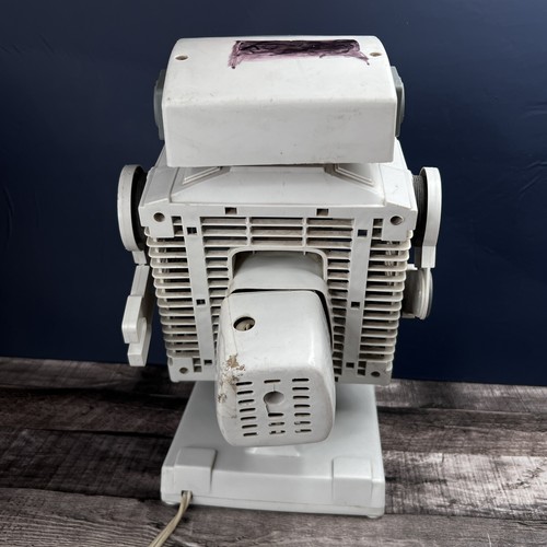 NEEDS REPAIR Vintage 1986 Robeson Robo The Fan Lights Up Fan Occasionally Works - Picture 7 of 12