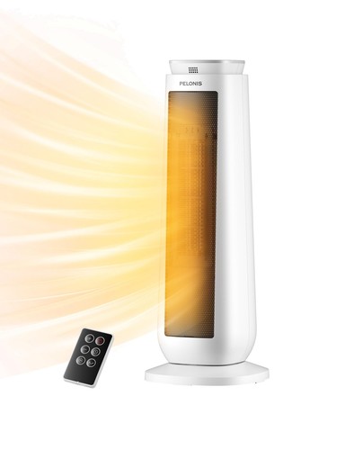 PELONIS 23&#8221; Oscillating Ceramic Tower Space Heater with Remote & Thermosta - Bild 1 von 8