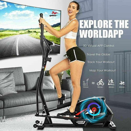 Magnetic Elliptical Exercise Fitness Training Machine Home-Gym Cardio Mute Quiet - Picture 32 of 66