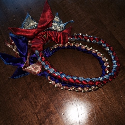 HOLIDAY/CHRISTMAS/CHANUKAH - STRETCHY BRAIDED METALLIC PET COLLAR-NEW OLD STOCK - Picture 6 of 8